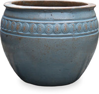 Horno nickle fishbowl pot, blue