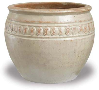 Horno nickle fishbowl pot, white