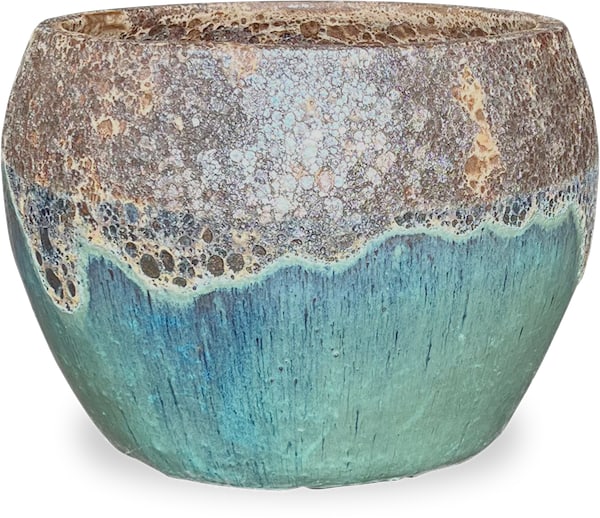 Horno tobago belly planter, green