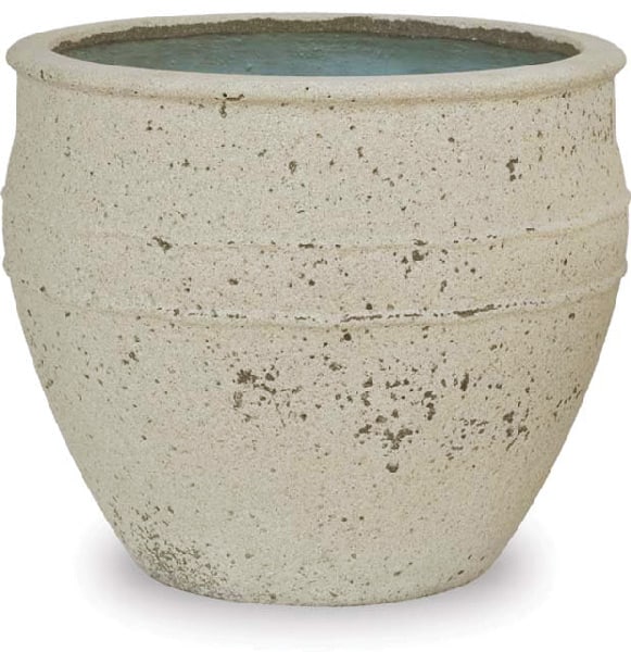 Jade wide round planter