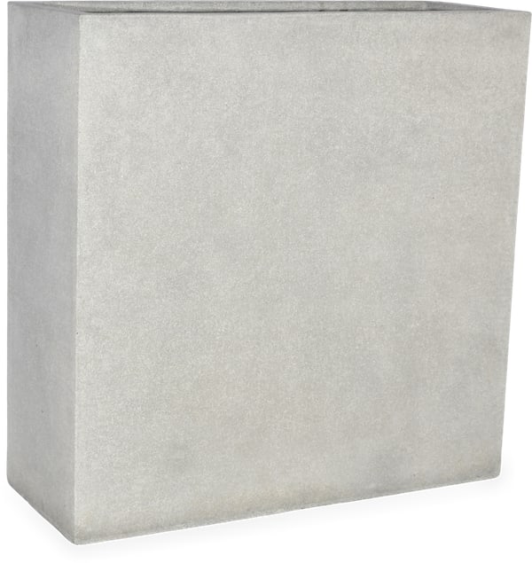 Lirio rectangular planter, grey