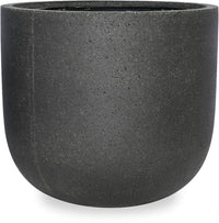 Lirio round planter, black