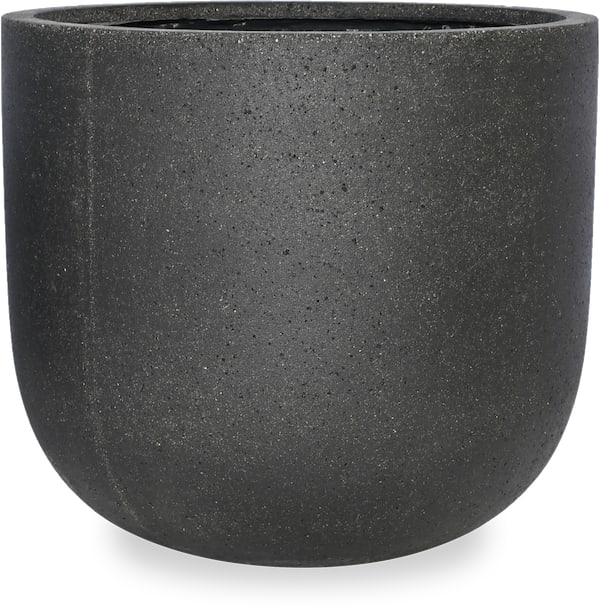 Lirio round planter, black