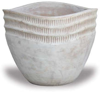 Loma round waved planter