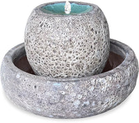 Mar ball tabletop fountain with LED light