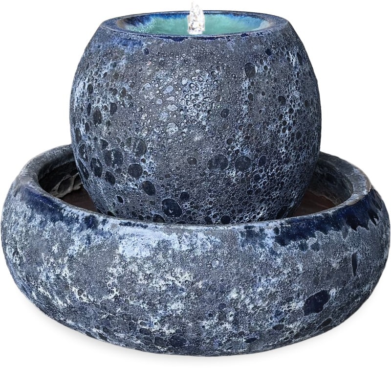 Mar ball tabletop fountain with LED light
