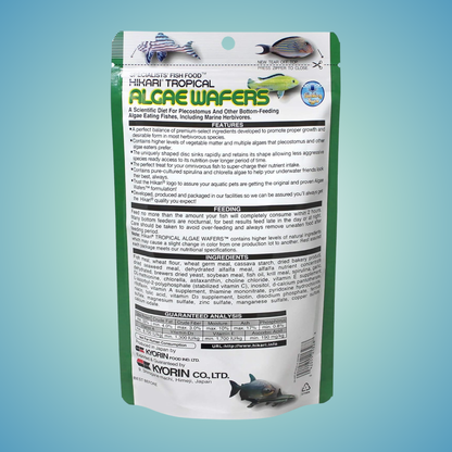 Tropical Algae Wafers for Plecostomus & Algae Eaters