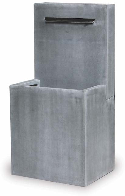 Mesa grey trough fountain