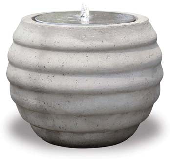Mesa low shape fountain with LED light