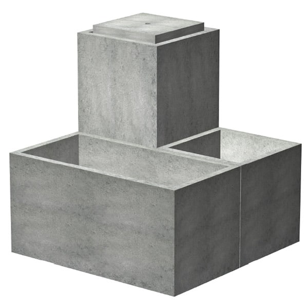 Mesa rectangular planter