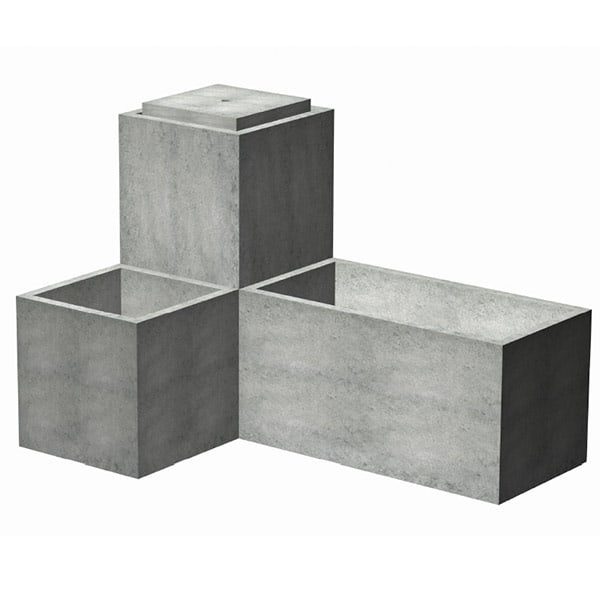 Mesa rectangular planter