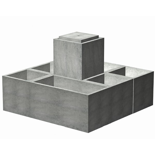 Mesa rectangular planter