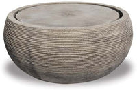 Mesa wide round fountain with LED light