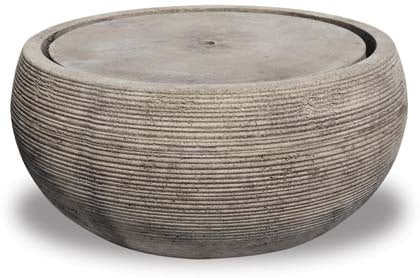 Mesa wide round fountain with LED light