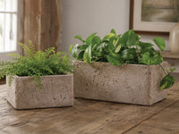 Monte merapi rectangular planter