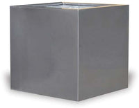 Nube contemporary cube planter, grey
