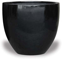 Nube contemporary egg planter, black