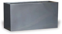Nube contemporary rectangle planter, grey