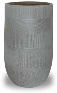 Ola varying stripes pot, brown