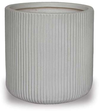 Ola vertical pot, white