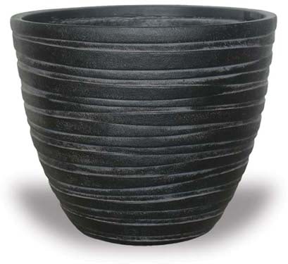 Ola wave egg pot, black