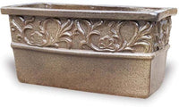 Oliva short rectangle istanbul planter, black