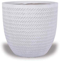 Palma egg pot, white