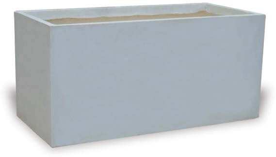 Palma elliot trough square pot, cream