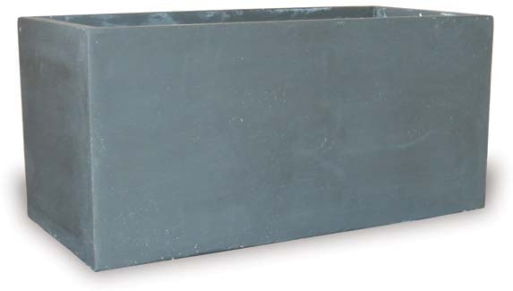 Palma elliot trough square pot, grey