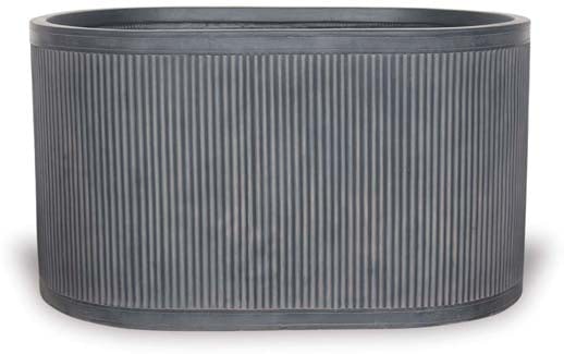 Palma oblong vertical pot, black
