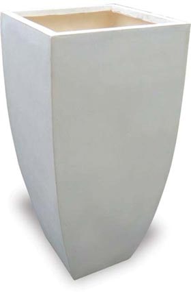 Palma tall milan tall pot, cream