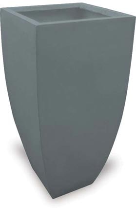 Palma tall milan tall pot, grey
