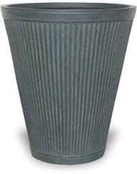 Palma tall vertical pot, green