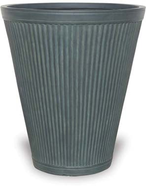 Palma tall vertical pot, green