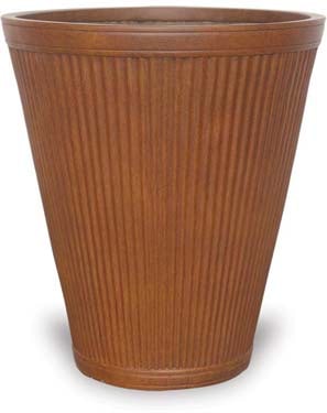 Palma tall vertical pot, rust