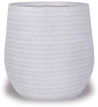 Palmeira belly pot, white