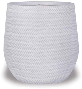 Palmeira belly pot, white