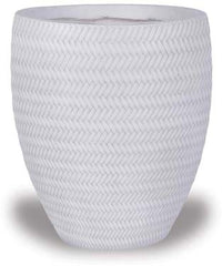 Palmeira egg pot, white