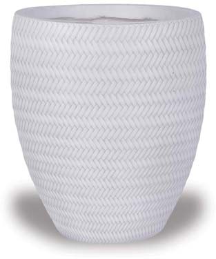 Palmeira egg pot, white