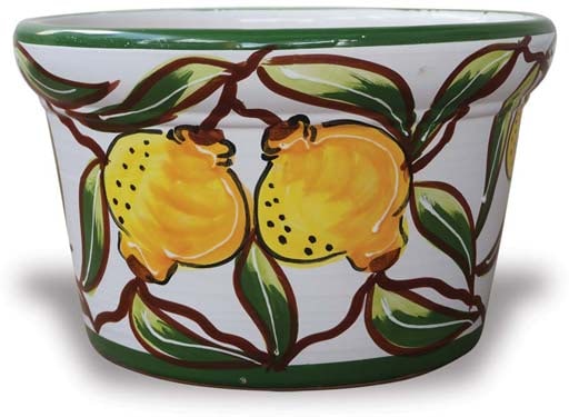 Patio mallorquina pot, yellow