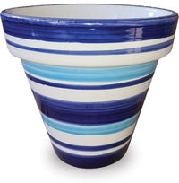 Patio stripe pot