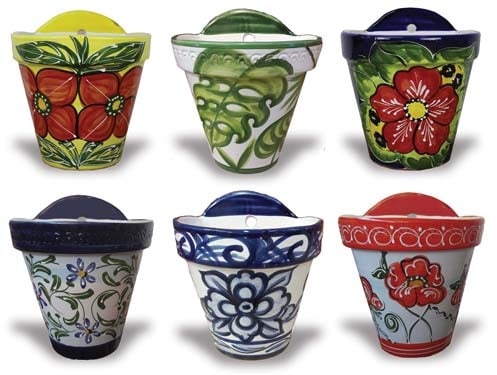 Patio wall sconce wall pot