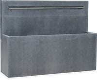 Peral grey rectangular trough fountain