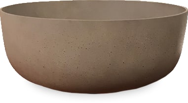Peral low sandstone planter, brown