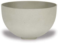 Peral round sandstone pot, cream
