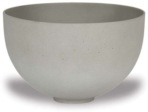Peral round sandstone pot, grey