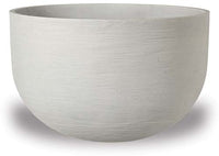 Peral sand fiber low pot with horizontal scratch, sand