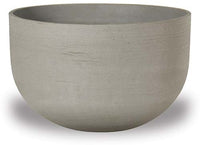 Peral sand fiber low pot with horizontal scratch, taupe