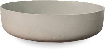 Peral shallow sandstone pot, grey