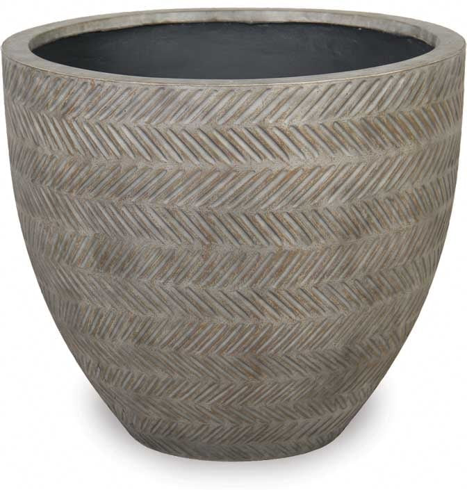 Piedra fishbone texture egg pot